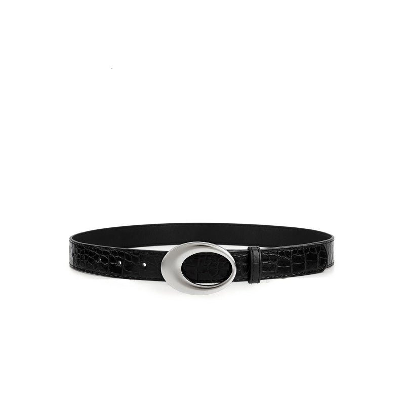 Gevine Original Crocodile Print Design Fashion Belt - Hot Girl Style Advanced Red Waist Belt RCYD001