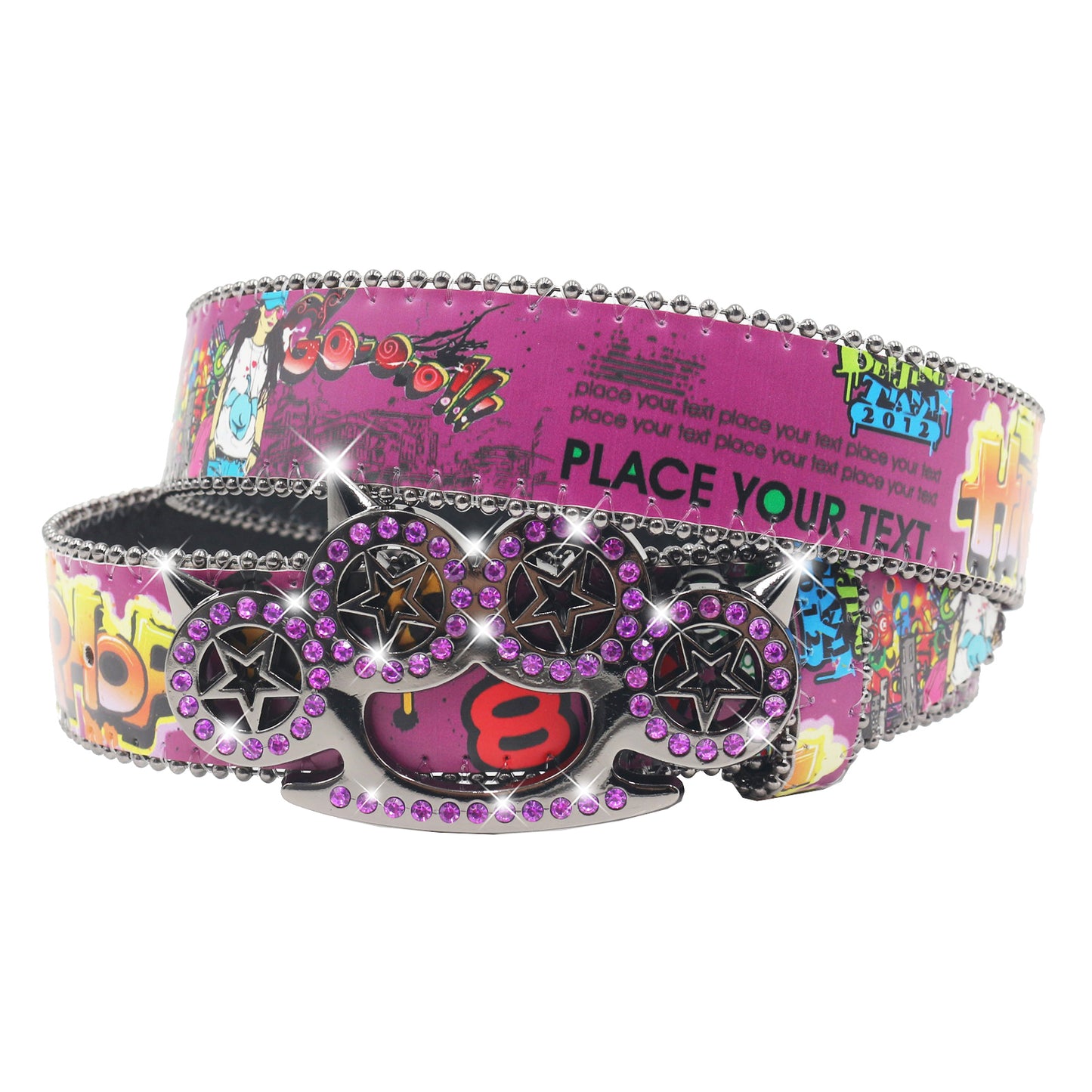 Cat Paw Belt for Y2K - Rapper Hip Hop Style Chain Belt, Edgy Punk Rock Waist Accessory YD002-4
