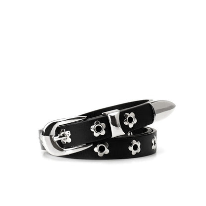 Gevine Original Riveted Denim Belt - Edgy Y2K Punk Style Unisex Waist RCYD008