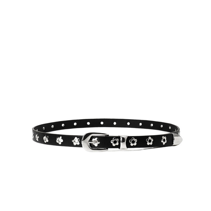 Gevine Original Riveted Denim Belt - Edgy Y2K Punk Style Unisex Waist RCYD008