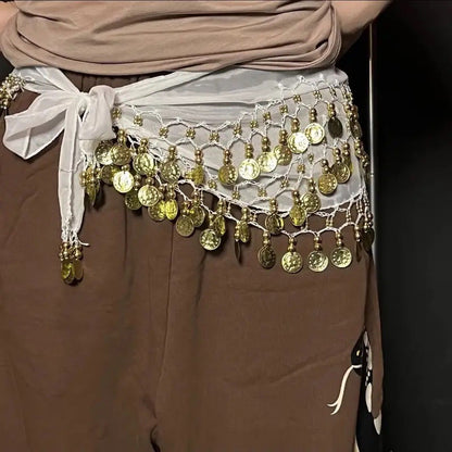 Belly Dance Hip Scarf with Sequins - Oriental Style Jazz Waist Chain PL002