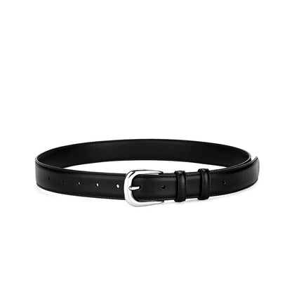 Gevine Original Minimalist Leather Slim Belt - Versatile Cleanfit Unisex  Waist Belt RCYD003