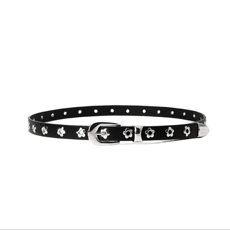 Gevine Original Riveted Denim Belt - Edgy Y2K Punk Style Unisex Waist RCYD008