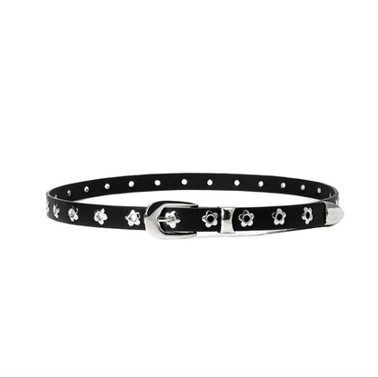 Gevine Original Riveted Denim Belt - Edgy Y2K Punk Style Unisex Waist RCYD008