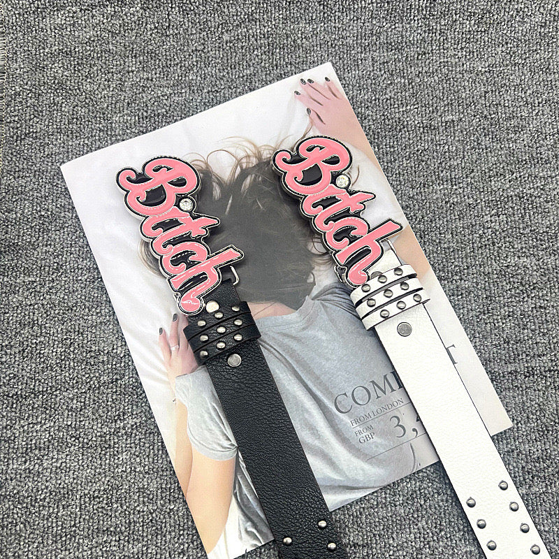 Hello Kitty Buckle Belt - Cartoon Y2K Denim Strap, Versatile Unisex Accessory for Stylish Outfits YD013