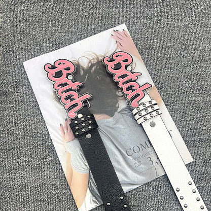 Hello Kitty Buckle Belt - Cartoon Y2K Denim Strap, Versatile Unisex Accessory for Stylish Outfits YD013