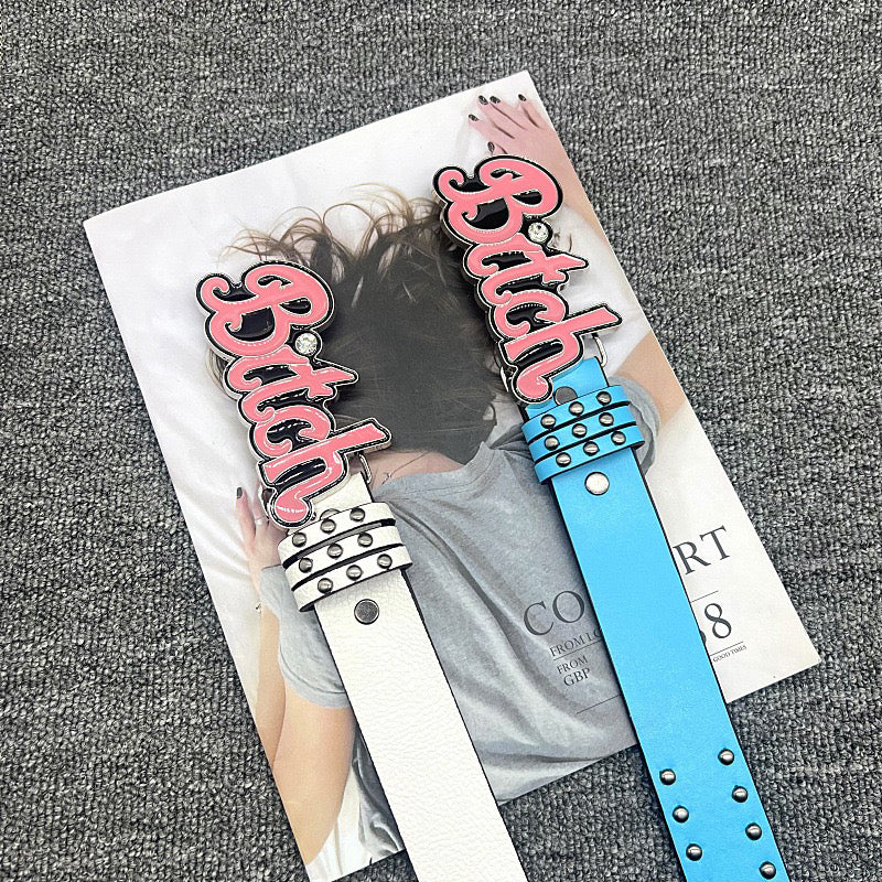 Hello Kitty Buckle Belt - Cartoon Y2K Denim Strap, Versatile Unisex Accessory for Stylish Outfits YD013