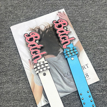 Hello Kitty Buckle Belt - Cartoon Y2K Denim Strap, Versatile Unisex Accessory for Stylish Outfits YD013