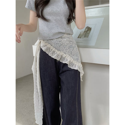 The Ultimate Layering Piece: Lace-Up Peplum with Detachable Sash PL029