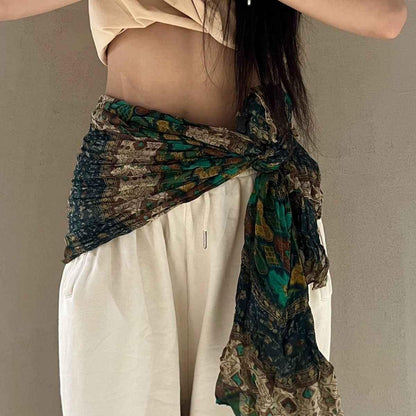 Vintage Jazz Dance Waist Scarf -Adjustable Belly Dance Belt & Retro Style PL009