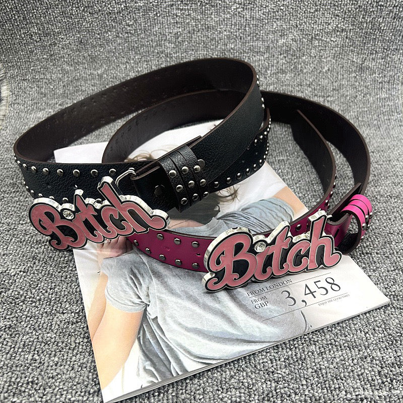 Hello Kitty Buckle Belt - Cartoon Y2K Denim Strap, Versatile Unisex Accessory for Stylish Outfits YD013