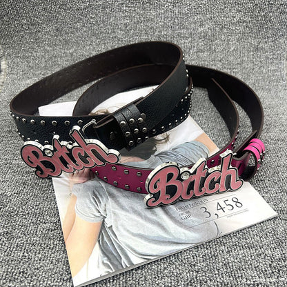 Hello Kitty Buckle Belt - Cartoon Y2K Denim Strap, Versatile Unisex Accessory for Stylish Outfits YD013