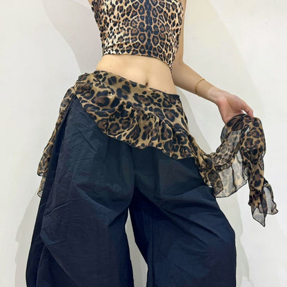 Leopard Print Waist Scarf - Sexy Streetwear Looks PL012