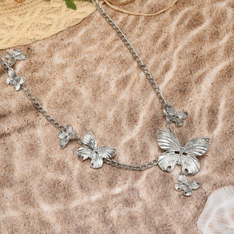 New butterfly waist chain, gold romantic spring accessory necklace, perfect for skirts and jeans JSYD001