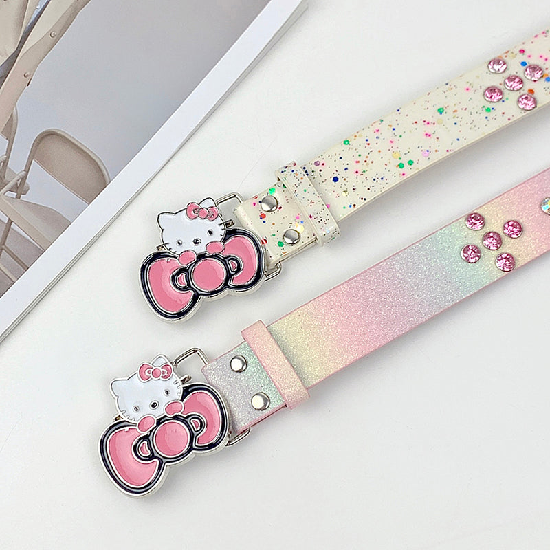 Hello Kitty Belt for Women, Y2K Pink | Perfect for Layering with Sexy Jeans YD009