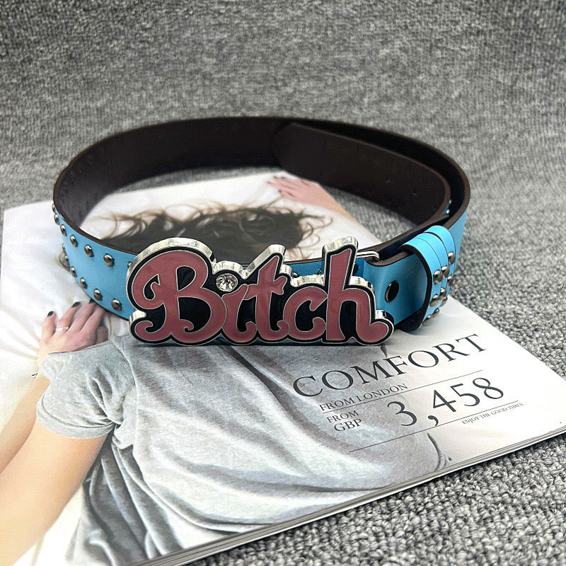 Hello Kitty Buckle Belt - Cartoon Y2K Denim Strap, Versatile Unisex Accessory for Stylish Outfits YD013