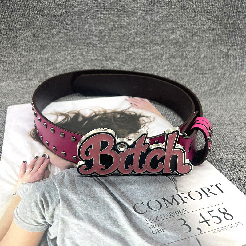 Hello Kitty Buckle Belt - Cartoon Y2K Denim Strap, Versatile Unisex Accessory for Stylish Outfits YD013