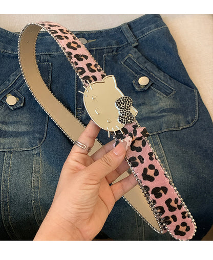 Star & Hello Kitty Belt for Women - Y2K Aesthetic Grunge Accessory for Jeans YD010