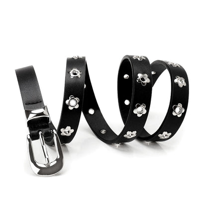 Gevine Original Riveted Denim Belt - Edgy Y2K Punk Style Unisex Waist RCYD008