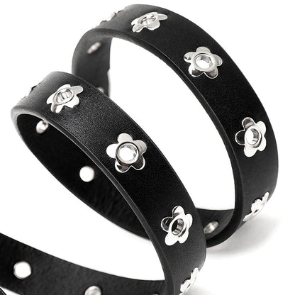 Gevine Original Riveted Denim Belt - Edgy Y2K Punk Style Unisex Waist RCYD008