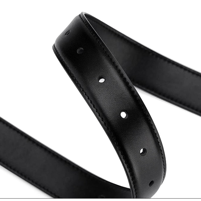 Gevine Original Minimalist Leather Slim Belt - Versatile Cleanfit Unisex  Waist Belt RCYD003