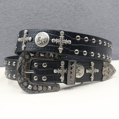 Punk Belt - Retro Rock Hip Hop Style Chain Belt for Women, Edgy Gothic Waist Accessory YD001-3