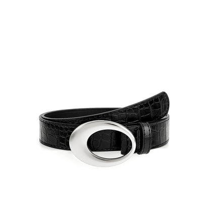 Gevine Original Crocodile Print Design Fashion Belt - Hot Girl Style Advanced Red Waist Belt RCYD001