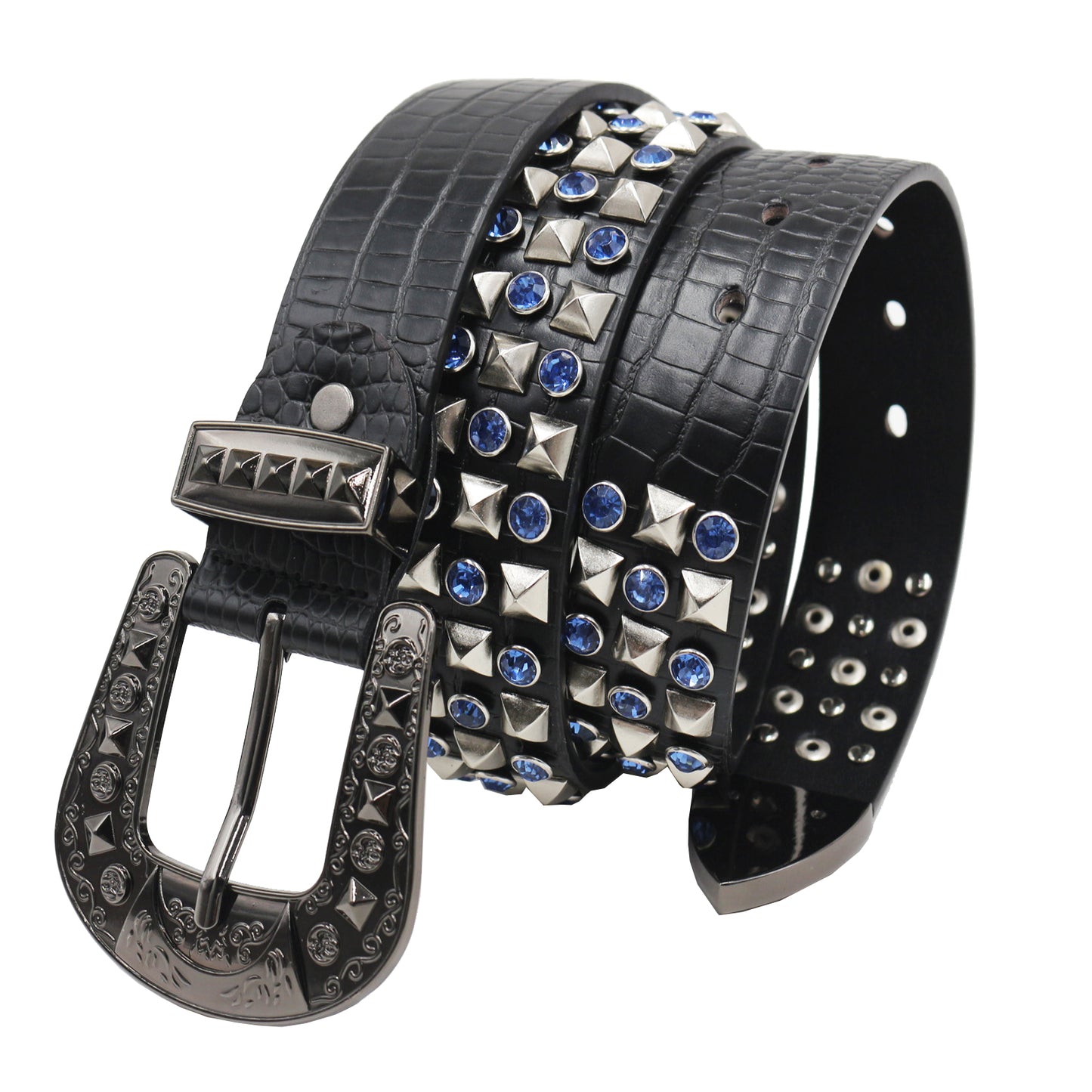 Punk Belt with Diamonds - Retro Rock Hip Hop Style Rhinestone Chain Belt YD001-2