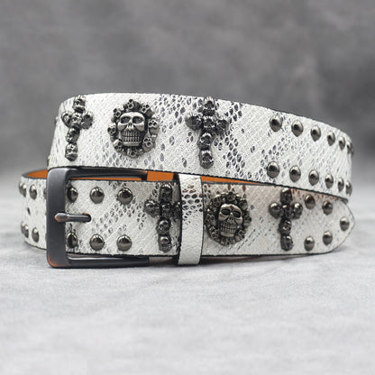 Skull Punk Rock Belt - Y2K Gothic Aesthetic Waist Chain for a Hardcore Baddie Look YD001-5