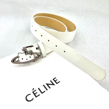 Hello Kitty Belt - Y2K Aesthetic Cartoon Denim Strap YD012-6