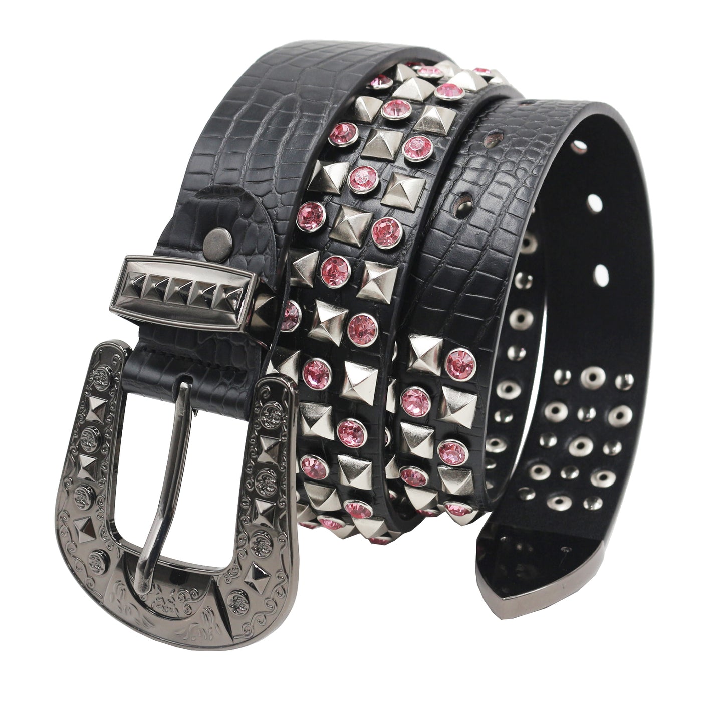 Punk Belt with Diamonds - Retro Rock Hip Hop Style Rhinestone Chain Belt YD001-2