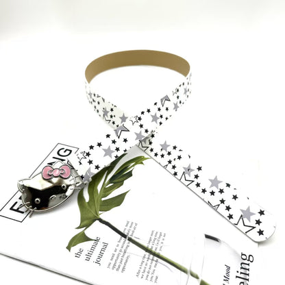 Hello Kitty Buckle Belt - Cartoon Y2K Denim Strap, Versatile Unisex Accessory for Stylish Outfits YD012-4