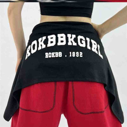 Asymmetrical Hip Scarf - Avant-Garde Layering Accessory PL010