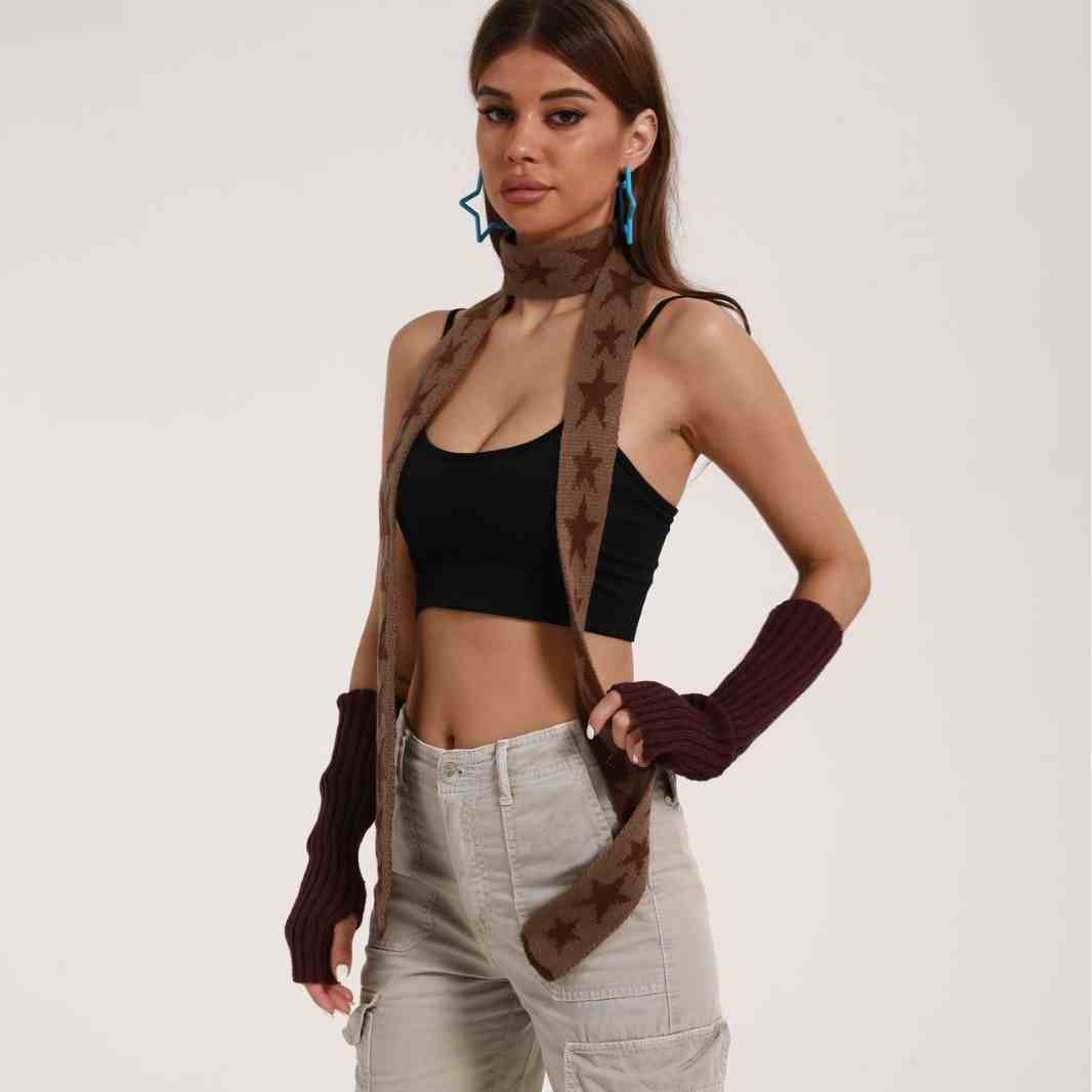 Waist Belt - Reversible Pattern, Multi-Way Wrap & Detachable Collar PL013