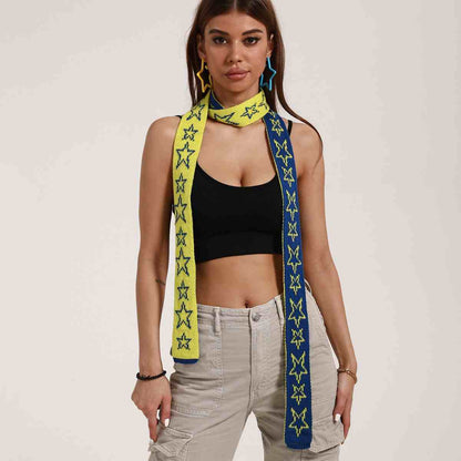 Waist Belt - Reversible Pattern, Multi-Way Wrap & Detachable Collar PL013