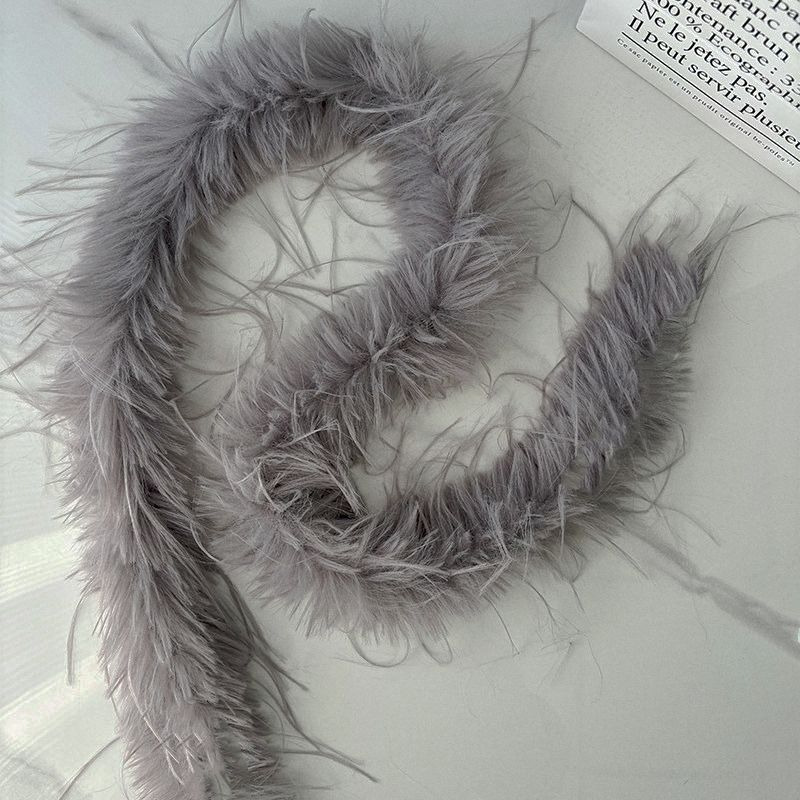 Faux Fur Waist Chain - Long Fluffy Belt for Women Sensual Boho Style-PL008
