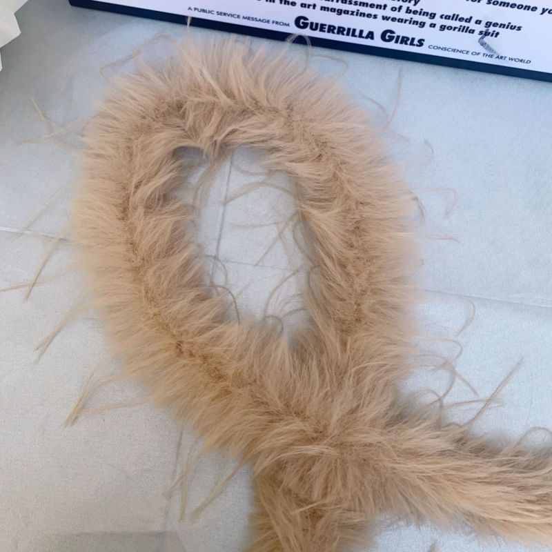 Faux Fur Waist Chain - Long Fluffy Belt for Women Sensual Boho Style-PL008