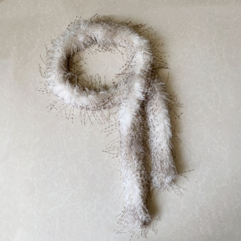 Faux Fur Waist Chain - Long Fluffy Belt for Women Sensual Boho Style-PL008