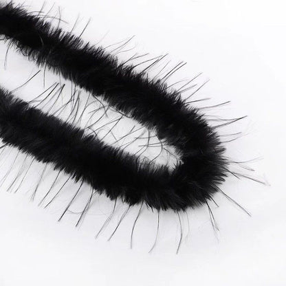 Faux Fur Waist Chain - Long Fluffy Belt for Women Sensual Boho Style-PL008
