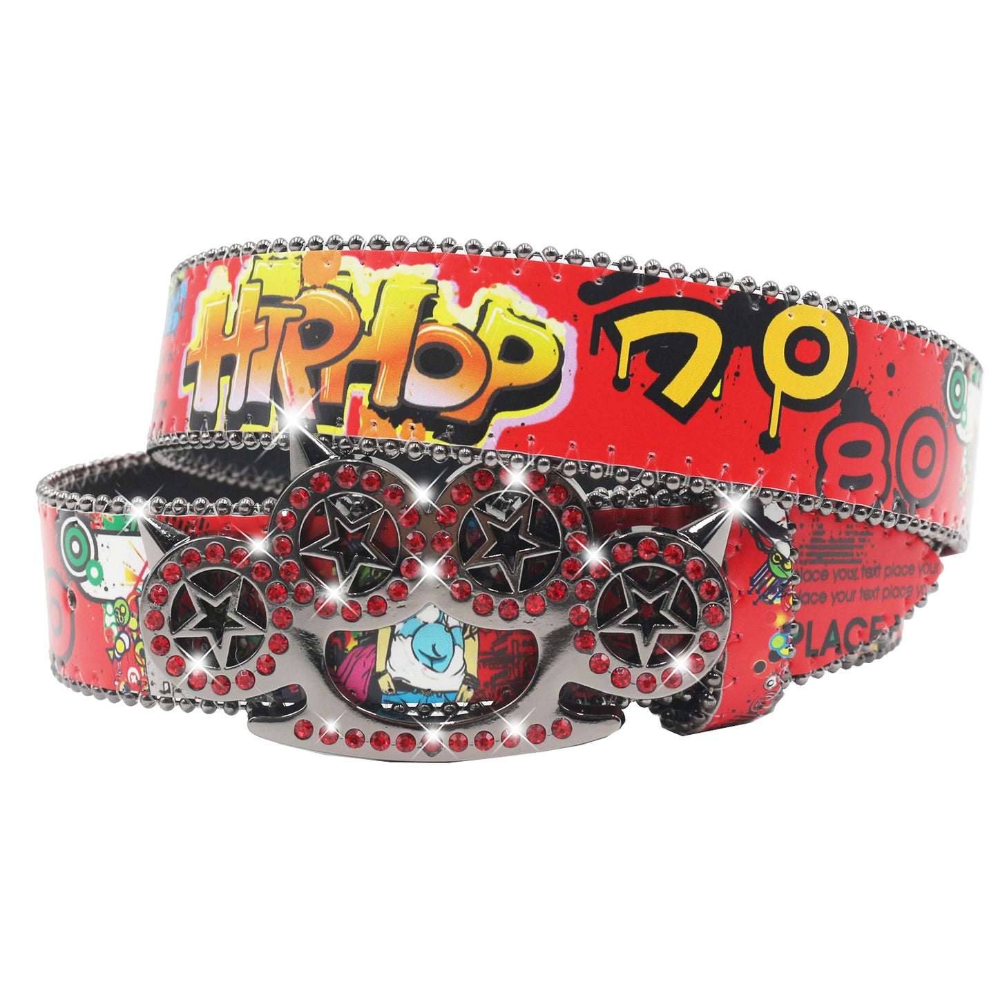 Cat Paw Belt for Y2K - Rapper Hip Hop Style Chain Belt, Edgy Punk Rock Waist Accessory YD002-4