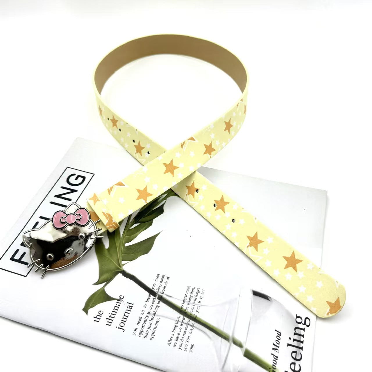 Hello Kitty Buckle Belt - Cartoon Y2K Denim Strap, Versatile Unisex Accessory for Stylish Outfits YD012-4