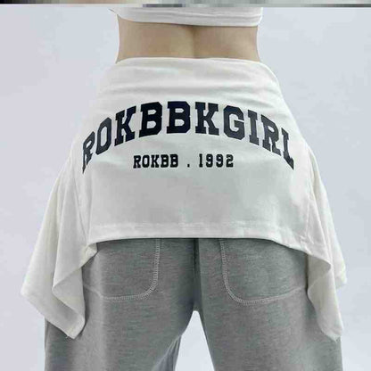 Asymmetrical Hip Scarf - Avant-Garde Layering Accessory PL010