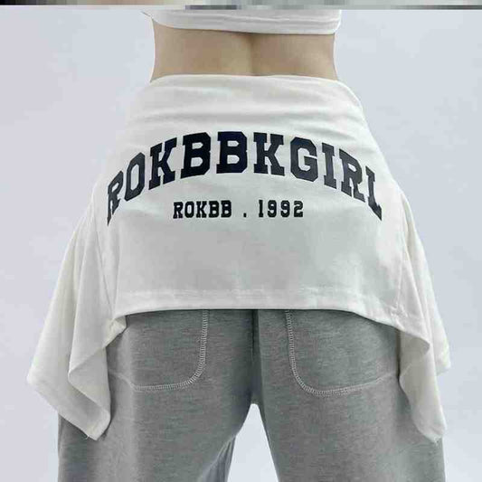 Asymmetrical Hip Scarf - Avant-Garde Layering Accessory PL010